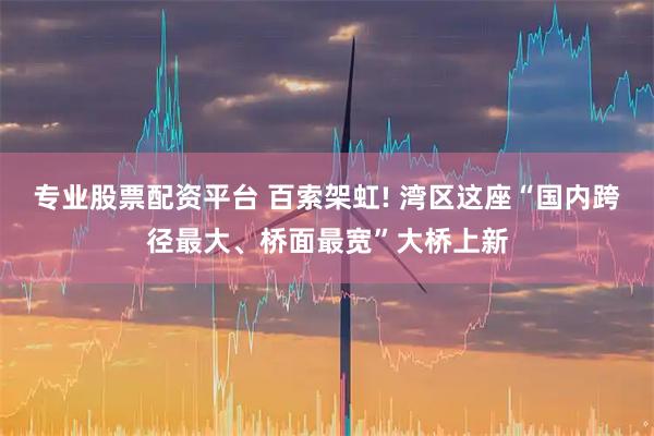 专业股票配资平台 百索架虹! 湾区这座“国内跨径最大、桥面最宽”大桥上新